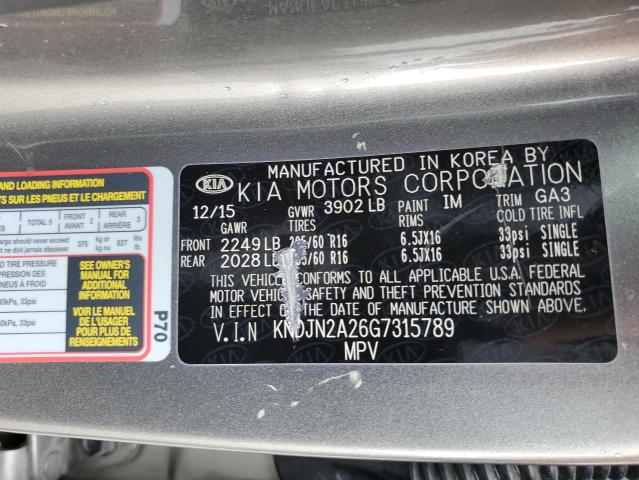 Photo 11 VIN: KNDJN2A26G7315789 - KIA SOUL 