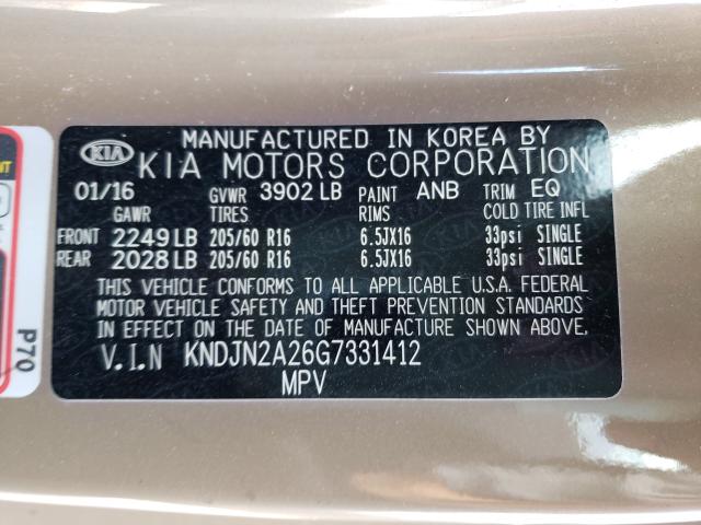 Photo 9 VIN: KNDJN2A26G7331412 - KIA SOUL 