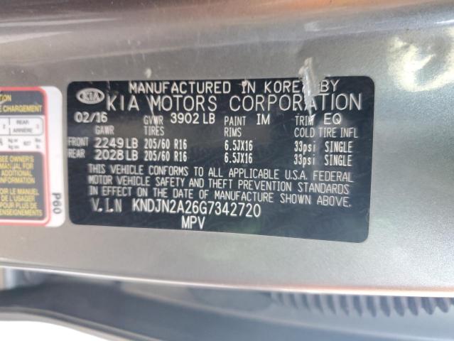 Photo 12 VIN: KNDJN2A26G7342720 - KIA SOUL 