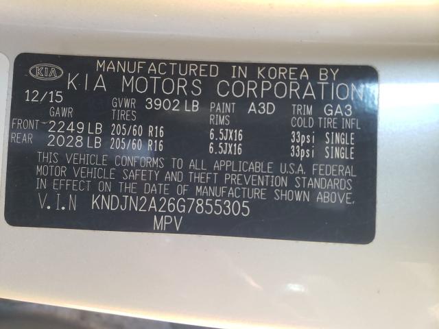 Photo 9 VIN: KNDJN2A26G7855305 - KIA SOUL 