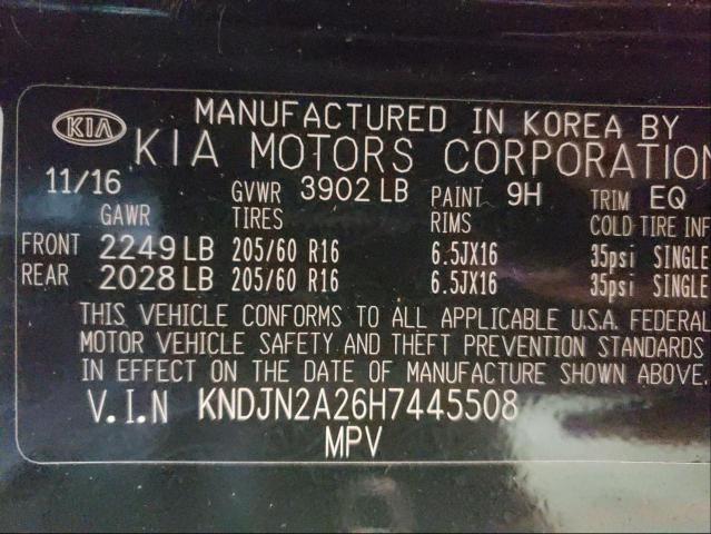 Photo 9 VIN: KNDJN2A26H7445508 - KIA SOUL 