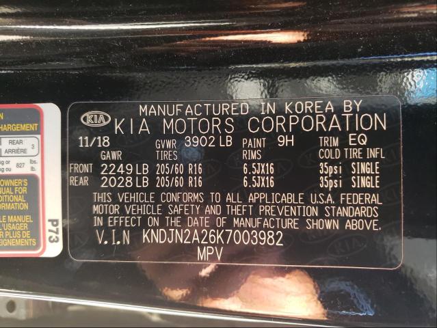 Photo 9 VIN: KNDJN2A26K7003982 - KIA SOUL 