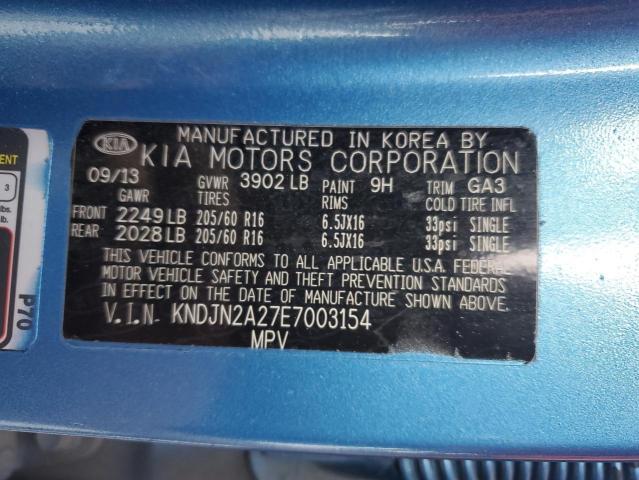 Photo 12 VIN: KNDJN2A27E7003154 - KIA SOUL 