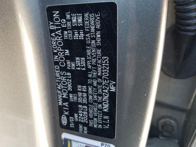 Photo 9 VIN: KNDJN2A27E7032153 - KIA SOUL 