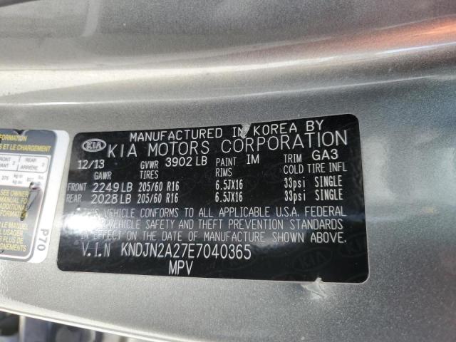 Photo 11 VIN: KNDJN2A27E7040365 - KIA SOUL 