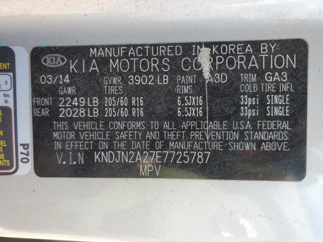 Photo 11 VIN: KNDJN2A27E7725787 - KIA SOUL 