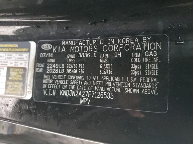 Photo 9 VIN: KNDJN2A27F7126535 - KIA SOUL 