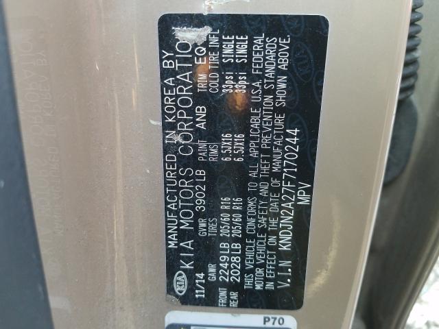 Photo 9 VIN: KNDJN2A27F7170244 - KIA SOUL 