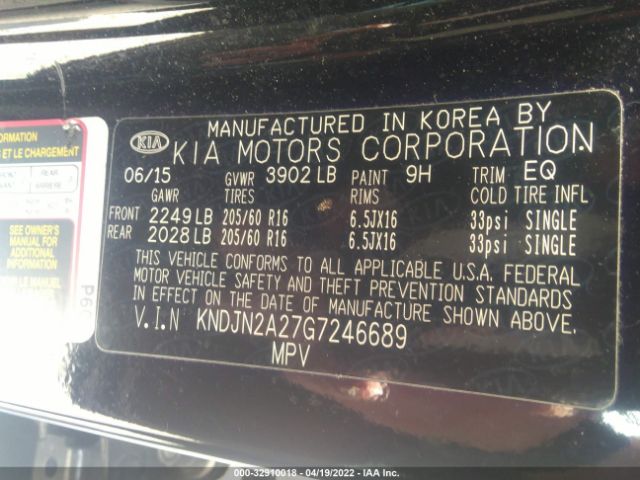 Photo 8 VIN: KNDJN2A27G7246689 - KIA SOUL 