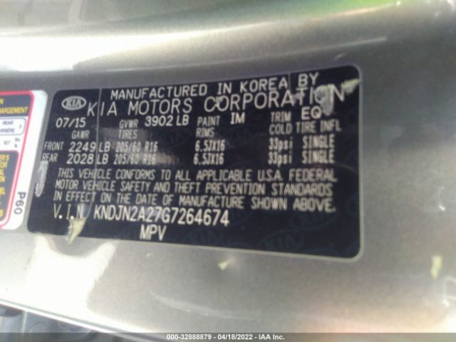 Photo 8 VIN: KNDJN2A27G7264674 - KIA SOUL 