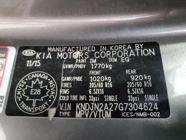 Photo 12 VIN: KNDJN2A27G7304624 - KIA SOUL 