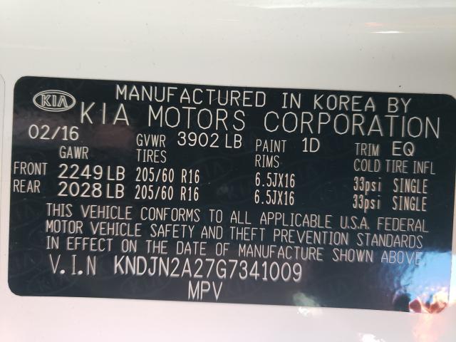 Photo 9 VIN: KNDJN2A27G7341009 - KIA SOUL 