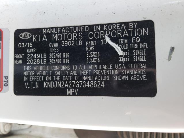 Photo 11 VIN: KNDJN2A27G7348624 - KIA SOUL 