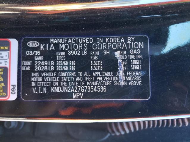 Photo 9 VIN: KNDJN2A27G7354536 - KIA SOUL 