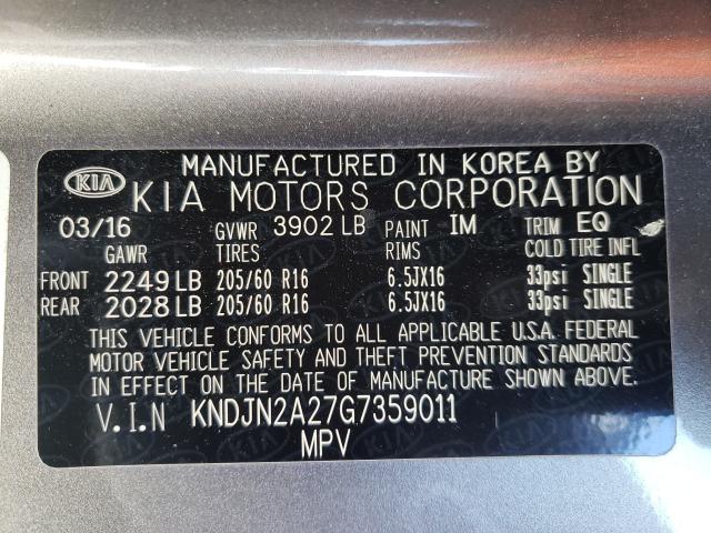 Photo 9 VIN: KNDJN2A27G7359011 - KIA SOUL 