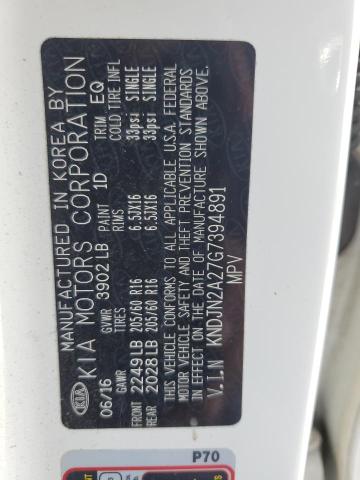 Photo 12 VIN: KNDJN2A27G7394891 - KIA SOUL 