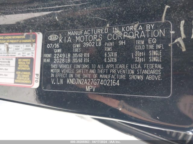 Photo 8 VIN: KNDJN2A27G7402164 - KIA SOUL 