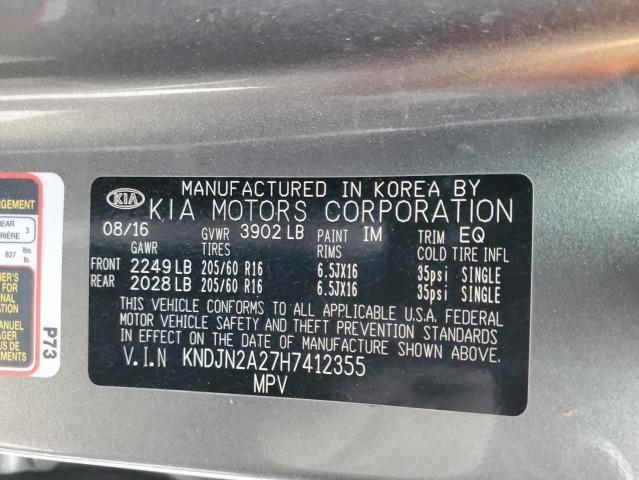 Photo 12 VIN: KNDJN2A27H7412355 - KIA SOUL 