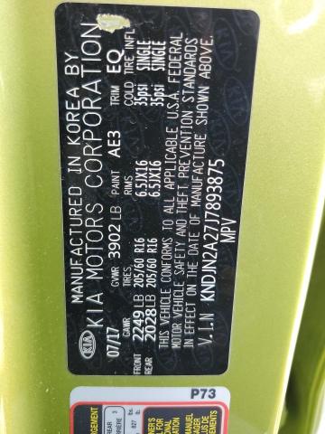 Photo 12 VIN: KNDJN2A27J7893875 - KIA SOUL 