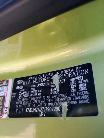 Photo 11 VIN: KNDJN2A27J7907290 - KIA SOUL 