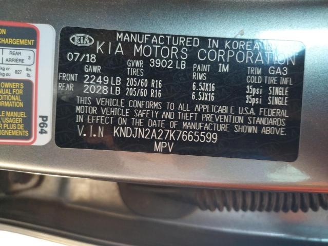 Photo 11 VIN: KNDJN2A27K7665599 - KIA SOUL 