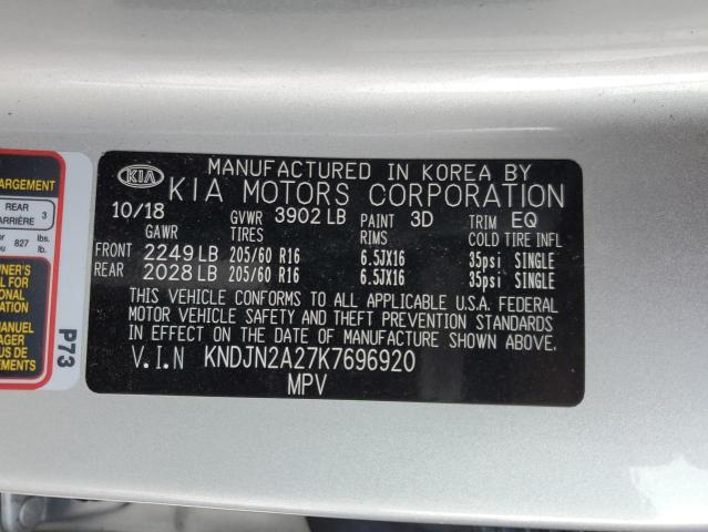 Photo 12 VIN: KNDJN2A27K7696920 - KIA SOUL 