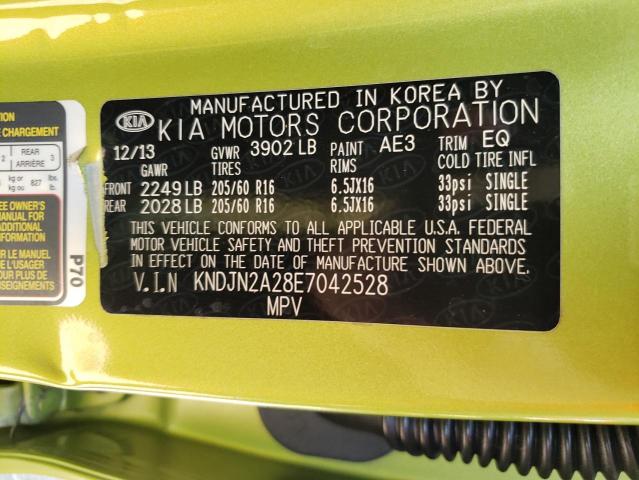 Photo 11 VIN: KNDJN2A28E7042528 - KIA SOUL 