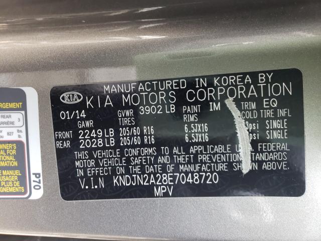 Photo 9 VIN: KNDJN2A28E7048720 - KIA SOUL 