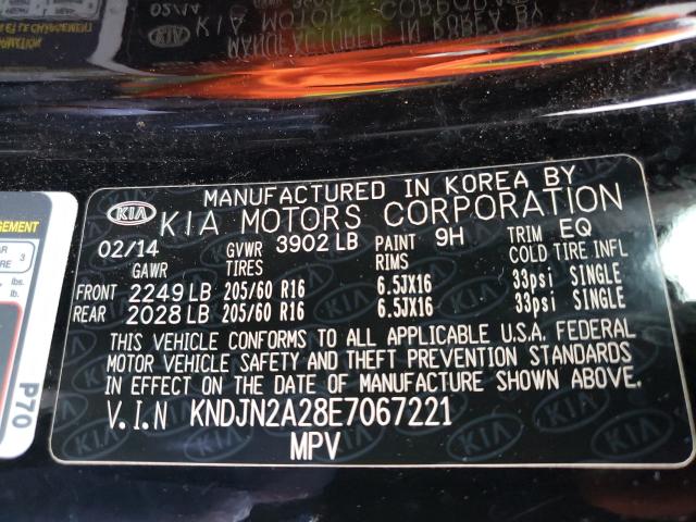 Photo 9 VIN: KNDJN2A28E7067221 - KIA SOUL 