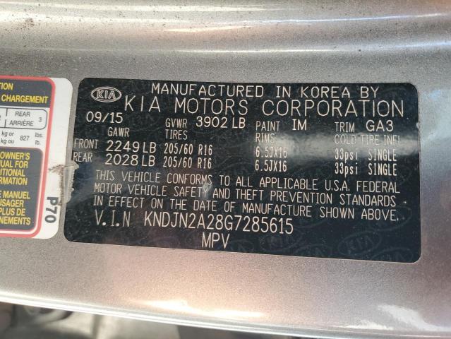 Photo 12 VIN: KNDJN2A28G7285615 - KIA SOUL 