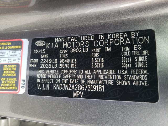 Photo 9 VIN: KNDJN2A28G7319181 - KIA SOUL 