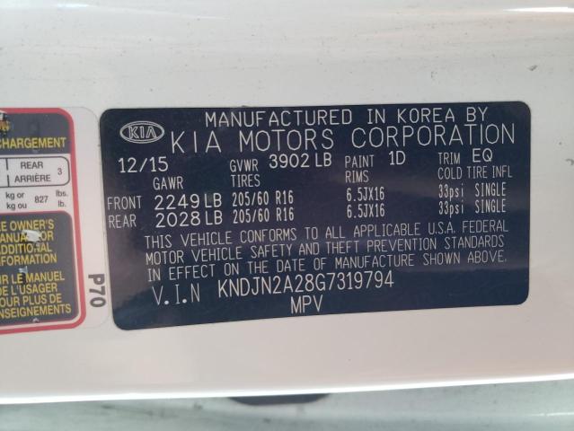 Photo 12 VIN: KNDJN2A28G7319794 - KIA SOUL 