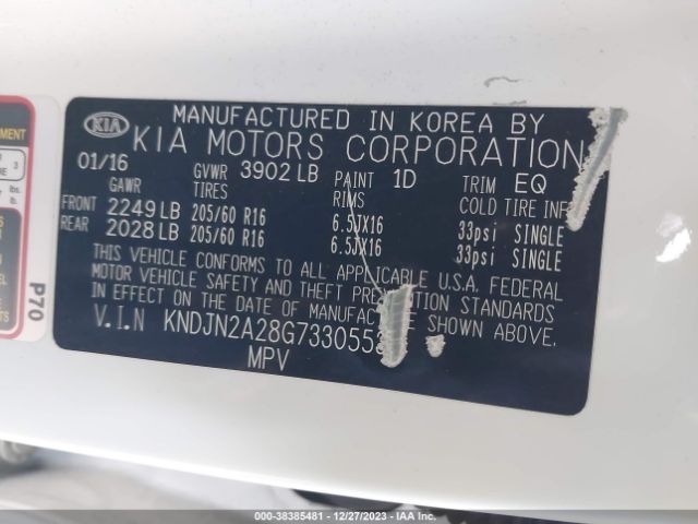 Photo 8 VIN: KNDJN2A28G7330553 - KIA SOUL 