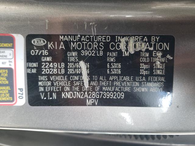 Photo 9 VIN: KNDJN2A28G7399209 - KIA SOUL 