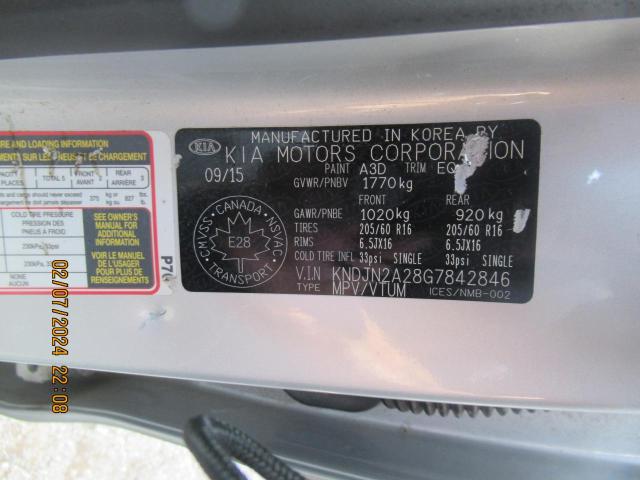 Photo 9 VIN: KNDJN2A28G7842846 - KIA SOUL 