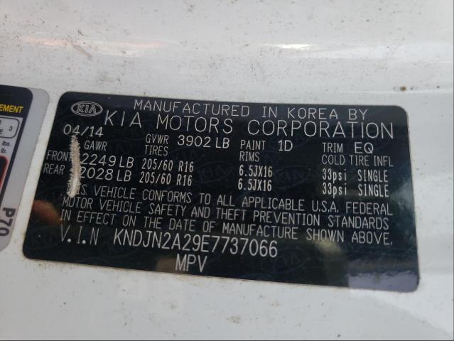 Photo 9 VIN: KNDJN2A29E7737066 - KIA SOUL 