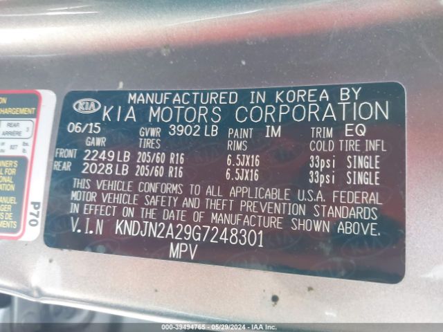 Photo 8 VIN: KNDJN2A29G7248301 - KIA SOUL 