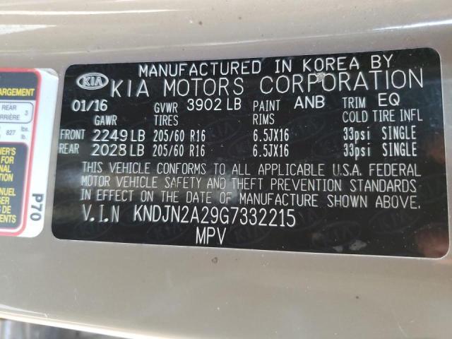 Photo 9 VIN: KNDJN2A29G7332215 - KIA SOUL 