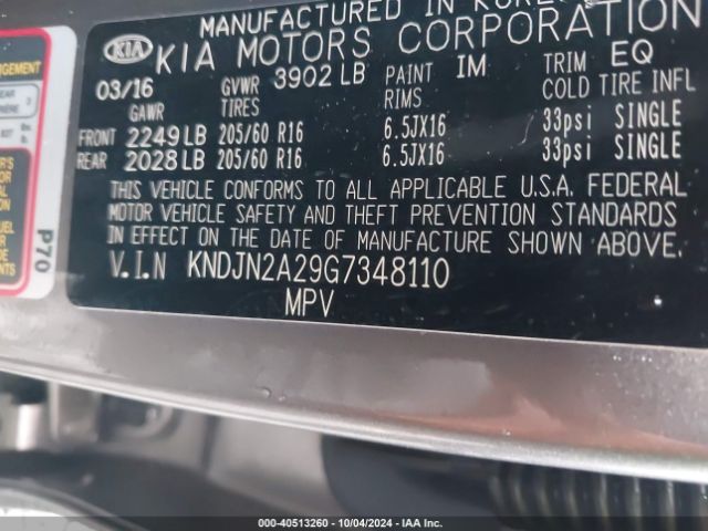 Photo 8 VIN: KNDJN2A29G7348110 - KIA SOUL 