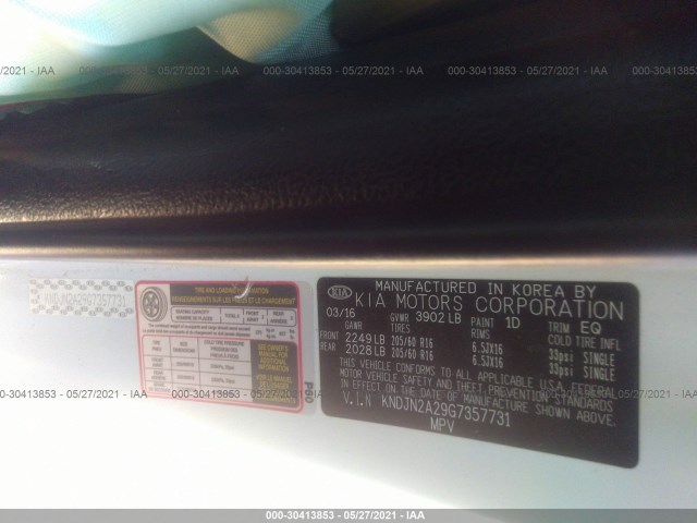 Photo 8 VIN: KNDJN2A29G7357731 - KIA SOUL 