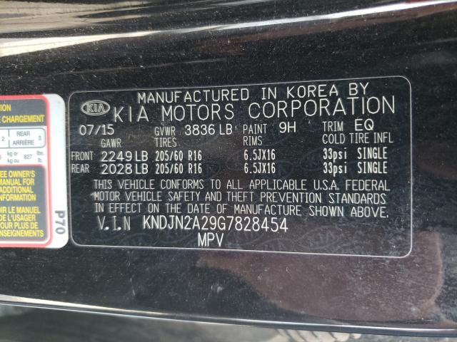 Photo 9 VIN: KNDJN2A29G7828454 - KIA SOUL 