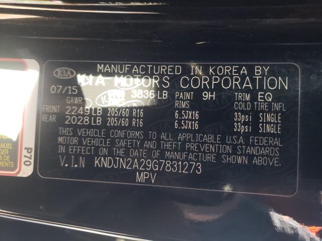 Photo 9 VIN: KNDJN2A29G7831273 - KIA SOUL 