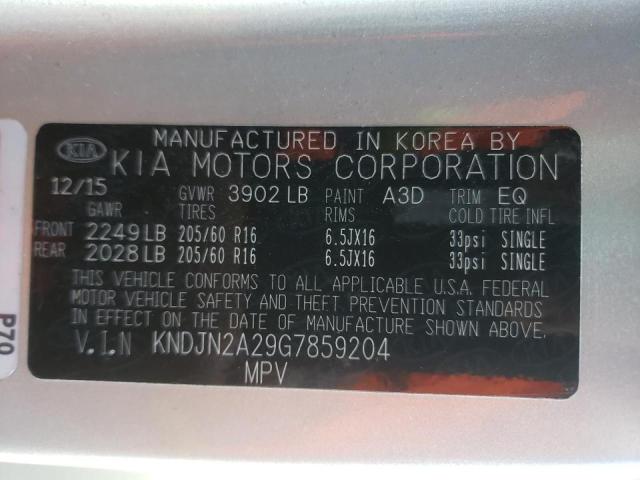 Photo 9 VIN: KNDJN2A29G7859204 - KIA SOUL 