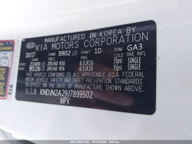 Photo 8 VIN: KNDJN2A29J7899502 - KIA SOUL 