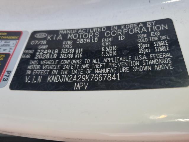 Photo 12 VIN: KNDJN2A29K7667841 - KIA SOUL 