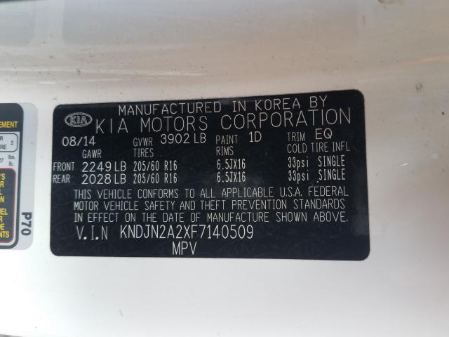 Photo 9 VIN: KNDJN2A2XF7140509 - KIA SOUL 