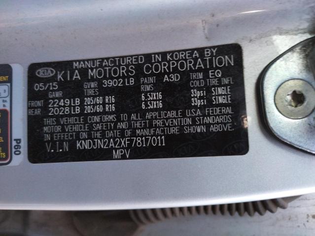 Photo 9 VIN: KNDJN2A2XF7817011 - KIA SOUL 