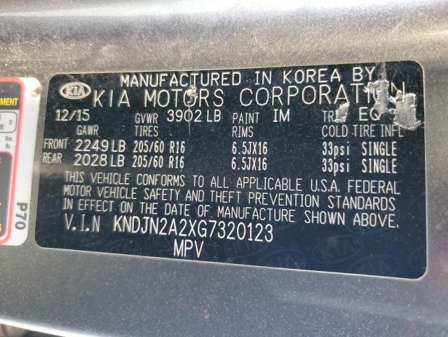 Photo 11 VIN: KNDJN2A2XG7320123 - KIA SOUL 