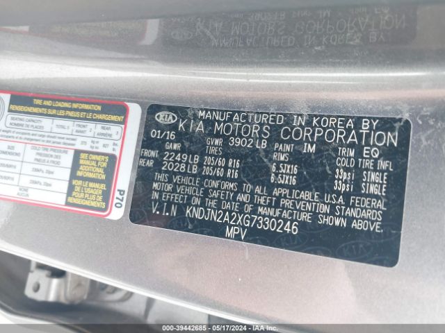 Photo 8 VIN: KNDJN2A2XG7330246 - KIA SOUL 