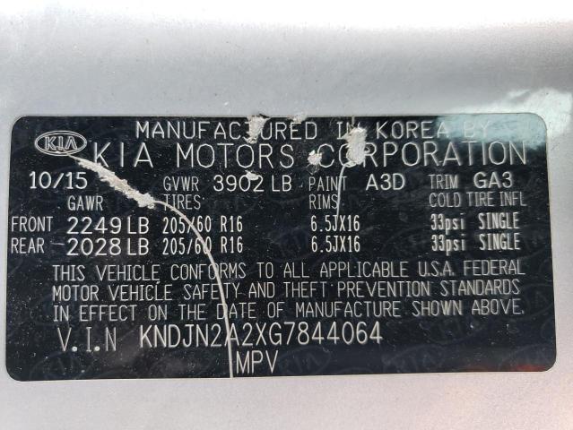 Photo 11 VIN: KNDJN2A2XG7844064 - KIA SOUL 